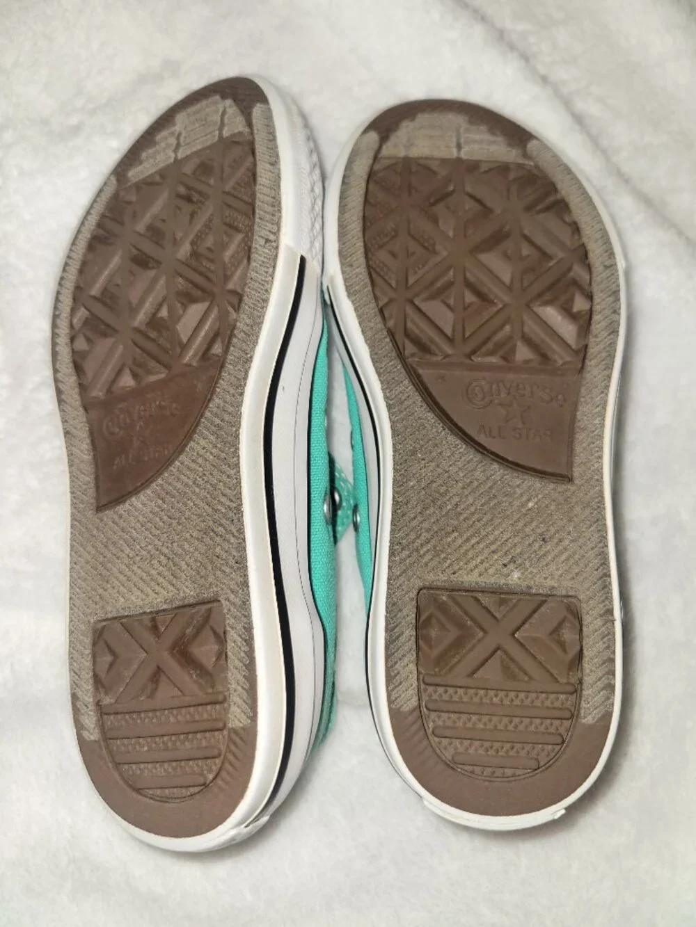 Converse Chuck Taylor All Star Green Canvas Low Top Sneakers Unisex Kids US 13